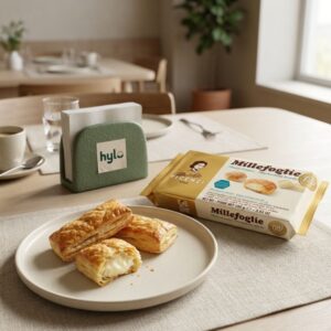 Matilde Vicenzi Millefoglie Filled Puff Pastry, Milk Cream Centre, 100g