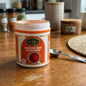 Royal Arm Orange Red Synthetic Food Colour, 100g
