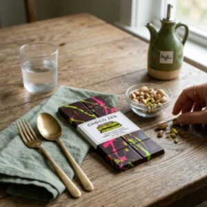 Choco Zen Pistachio Kunafa Dark Chocolate Bar, 190g