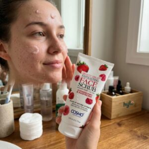 Beauty Treat Exfoliating Face Scrub Strawberry & Raspberry, 170ml