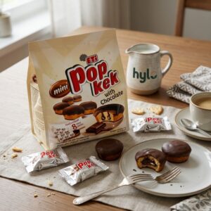 Eti Mini Pop Kek with Chocolate, 144g Pack (18g x 8 Pieces)