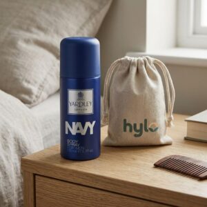 Yardley London Navy Body Spray for Men, 150ml