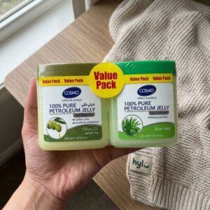COSMO Petroleum Jelly Value Pack, Olive Oil & Aloe Vera, 2x300ml