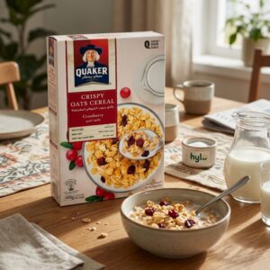 Quaker Crispy Oats Cereal Cranberry, 400g