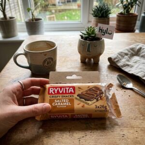 Ryvita Salted Caramel Crispy Snacks, 3x26g