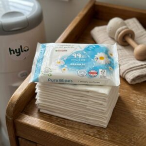 PureBorn PureWipes Baby Wipes with Organic Chamomile, 12 Wipes