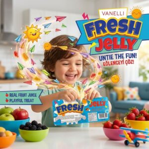 Vanelli Fresh Jelly Fruit Flavoured Soft Candy, 200g Pack