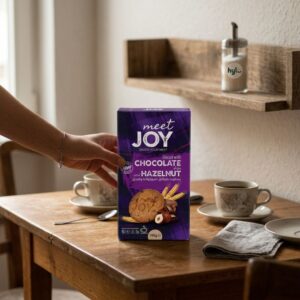 Meet Joy Biscuit with Chocolate Chips and Hazelnut, 195g