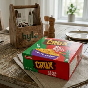 Bisconni Crux Bite-Sized Crackers, 24-Pack, 185g