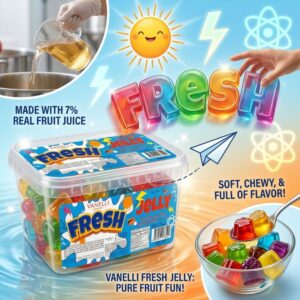 Vanelli Fresh Jelly Fruit Flavoured Soft Candy, 200g Pack