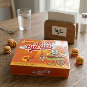 Al Rowad Gummy Burger Candy, 18g x 24pcs