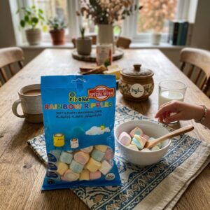 Flyona Rainbow Ripples Soft & Fluffy Marshmallows, 150g