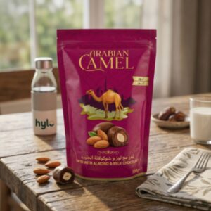 Arabian Camel Milk Chocolate Dates with Almonds, 500g