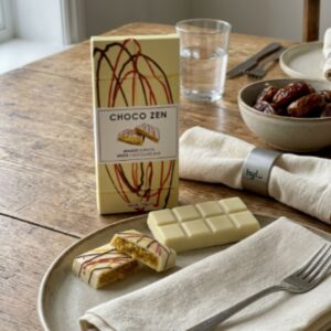 Choco Zen Mango Kunafa White Chocolate Bar, 190g