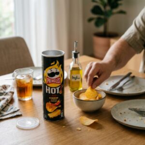 Pringles Hot Cheese & Chilli Flavour, 160g
