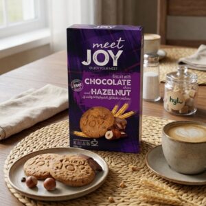 Meet Joy Biscuit with Chocolate Chips and Hazelnut, 195g