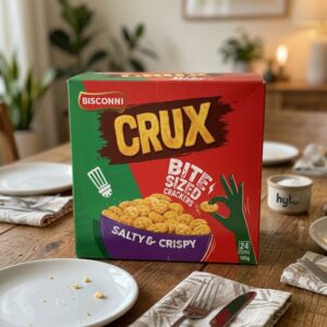 Bisconni Crux Bite-Sized Crackers, 24-Pack, 185g