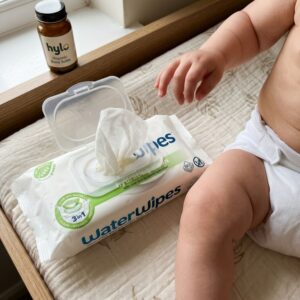 WaterWipes Hydrating Clean Baby Wipes with Aloe Vera, 60 wipes