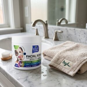 Beauty Clinic Facial Scrub 3-in-1 with Keratin Extract, 500ml
