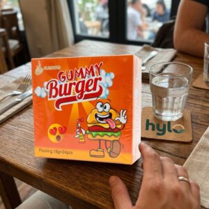 Al Rowad Gummy Burger Candy, 18g x 24pcs