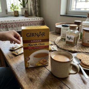 Girnar Ginger Karak Chai, 3?in?1 Sweetened, 10 Sachets, 140g