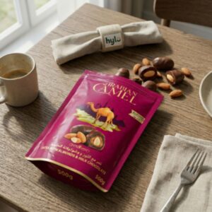 Arabian Camel Milk Chocolate Dates with Almonds, 500g