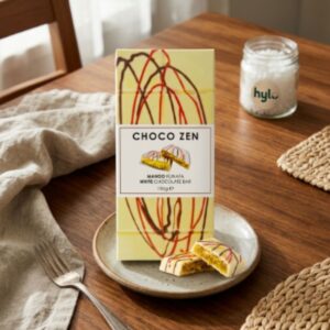 Choco Zen Mango Kunafa White Chocolate Bar, 190g