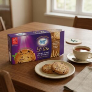 Sugar Free D'lite Yummy Berry Oat Cookies, 150g