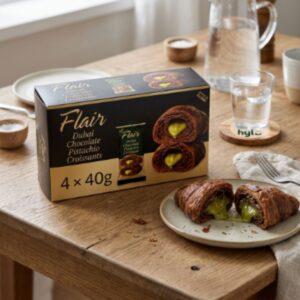 Flair Dubai Chocolate Pistachio Croissants, 4 X 40g