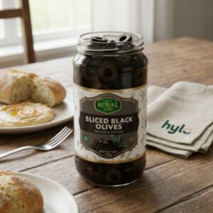 Royal Arm Sliced Black Olives, 340g