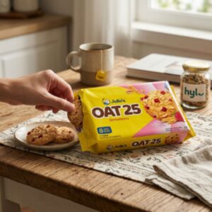 Julie's Oat 25 Strawberry Biscuits, 200g