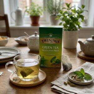 Twinings Green Tea Moroccan Mint with Cardamom, 25 x 1.6g
