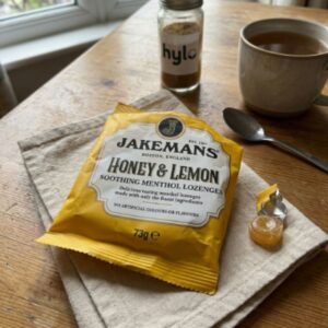 Jakemans Honey and Lemon Soothing Menthol Lozenges, 73g