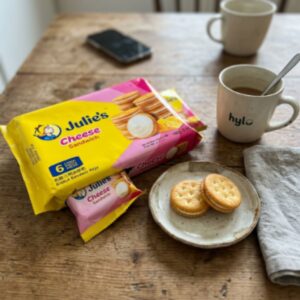 Julie's Cheese Sandwich Biscuits, 168g
