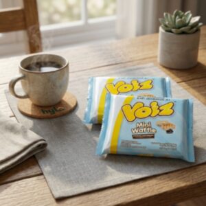 Voiz Mini Waffle Cookies and Cream, 2x40g
