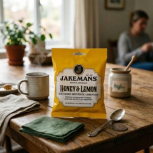 Jakemans Honey and Lemon Soothing Menthol Lozenges, 73g