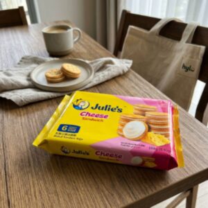 Julie's Cheese Sandwich Biscuits, 168g