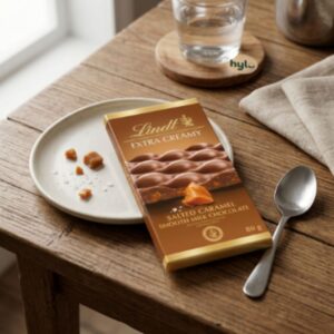 Lindt Extra Creamy Salted Caramel Smooth Milk Chocolate, 80g
