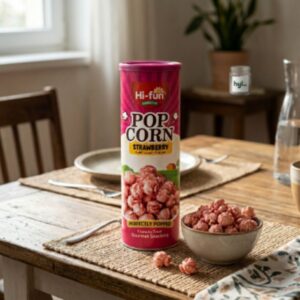 Hi-fun Strawberry Popcorn, 80g