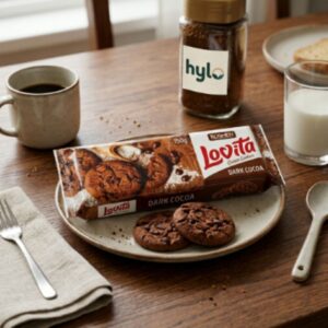 Roshen Lovita Classic Cookies Dark Cocoa, 150g