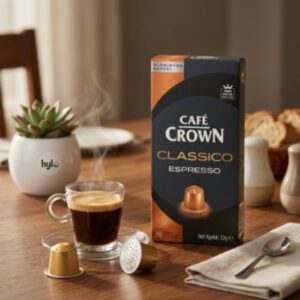 Cafe Crown Classico Espresso Aluminum Capsules, 52g