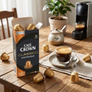 Cafe Crown Classico Espresso Aluminum Capsules, 52g