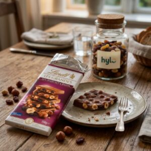 Lindt Les Grandes 34% Hazelnut & Raisin Milk Chocolate, 150g