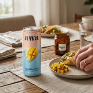 awa Mango Sparkling Water, 330ml