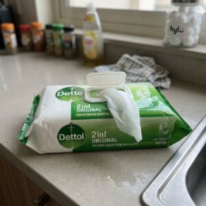 Dettol 2-in-1 Original Antibacterial Wipes, 120pcs