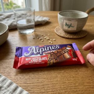 Roven Alpines Crispy Milky Compound Chocolate with Crispy Rice, 65g