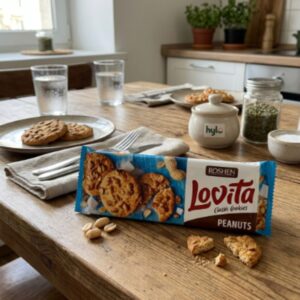 Roshen Lovita Classic Cookies Peanuts, 150g