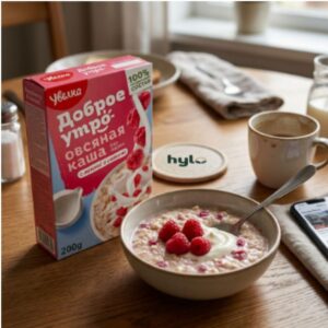 Uvelka Raspberry & Cream Instant Oatmeal, 200g