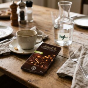 Lindt Swiss Classic Dark Chocolate with Gently Roasted Hazelnuts, 100g