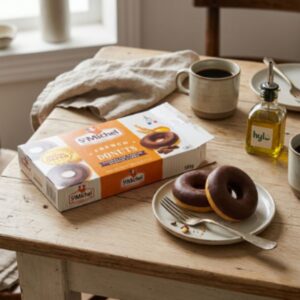St Michel French Donuts Chocolate Coated Sponge Cake, 180g